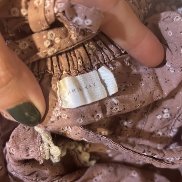 Jamie Kay size 3 muted pink rose pinafore dress - Picture 3 of 3